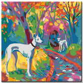 Painting by Numbers Greyhound Walk